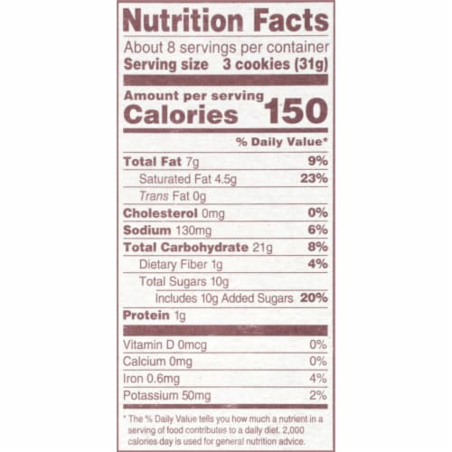 Back to Nature Fudge Striped Cookies Perspective: top
