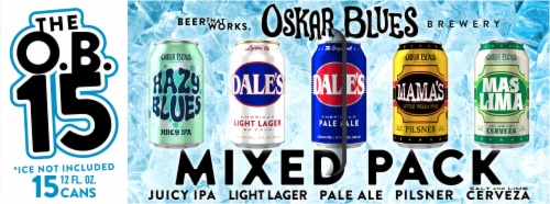 Oskar Blues Brewery Canundrum Craft Beer Mix Pack Perspective: top