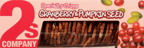 2S Company Cranberry and Pumpkin Seed Crisps Perspective: top