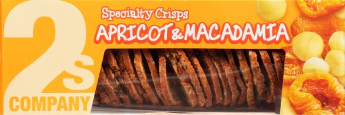2S Company Apricot and Macadamia Crisps Perspective: top