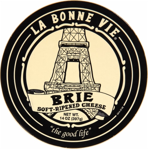 La Bonne Vie Soft Ripened Brie Cheese Perspective: top
