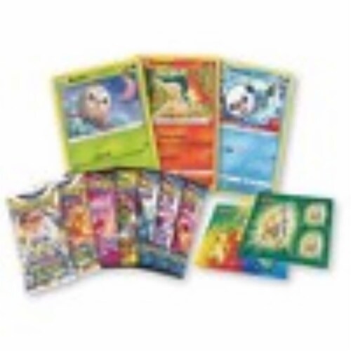 Pokemon TCG Collectors Bundle Spring 2022 Trading Card Game Booster Packs Perspective: top