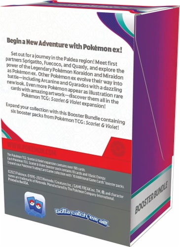 Pokémon Scarlet & Violet Booster Bundle Trading Card Game Perspective: top