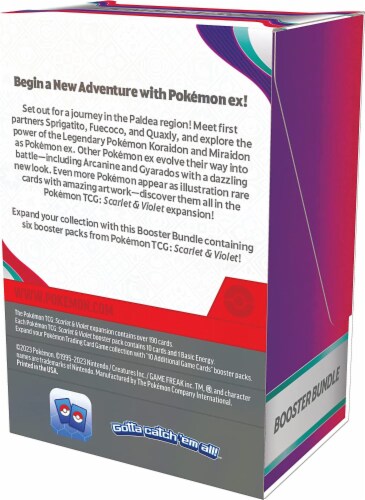 Pokémon Scarlet & Violet Booster Bundle Trading Card Game Perspective: top
