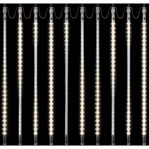 Alpine Warm White 540-Bulb Chasing LED Hanging Icicle Light Set COR134WW-10 Perspective: top