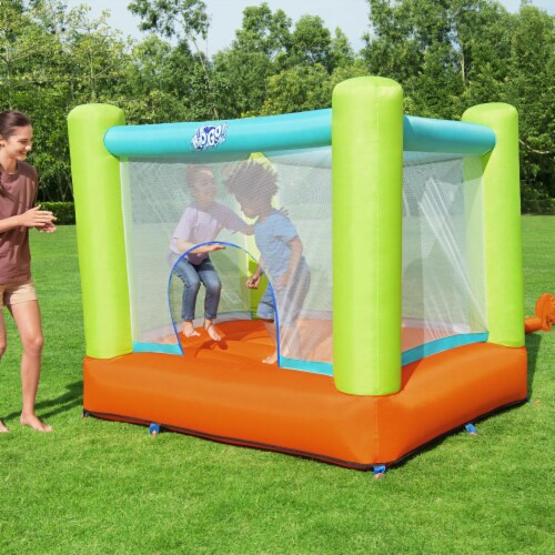 Bestway Jump And Soar Outdoor Indoor Inflatable Bounce House with Air Pump & Bag Perspective: top
