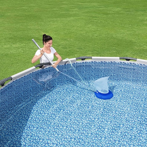 Bestway 58657E-BW Flowclear High Power AquaSuction Pool and Leaf Vacuum with Bag Perspective: top