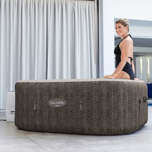 Bestway SaluSpa AirJet Inflatable Square Hot Tub with 140 Soothing Jets