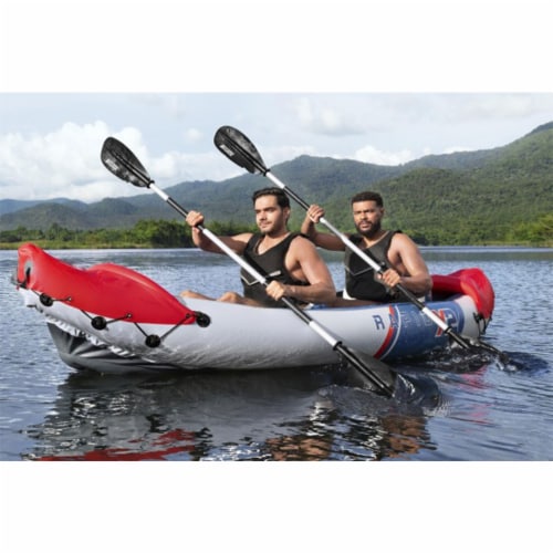 Bestway Hydro-Force Rapid X2 Inflatable 2 Person Kayak Outdoor Water Sport Set Perspective: top