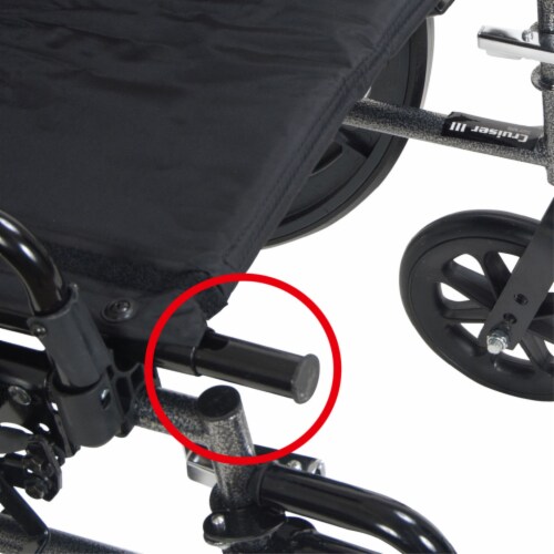 Drive Medical pla420rbdda Viper Plus GT 20 Reclining Wheelchair with Detachable Desk Arms Perspective: top