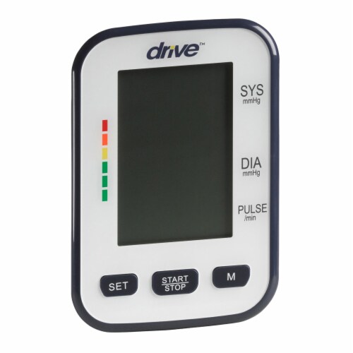Drive Medium Cuff Arm Home Automatic Digital Blood Pressure Monitor 1-Tube Black 1 Each Perspective: top