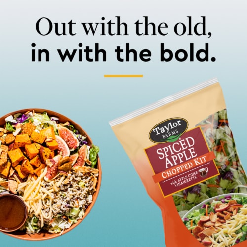 Taylor Farms® Spiced Apple Chopped Salad Kit Bag Perspective: top