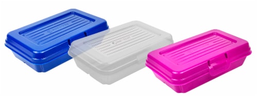 Snap-N-Store Nestable Plastic Pencil Boxes Perspective: top