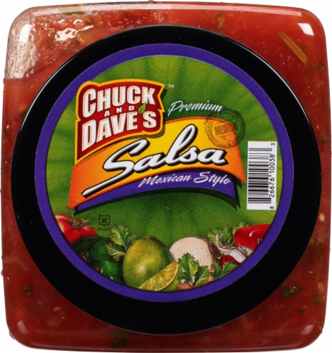 Chuck and Dave's Medium Salsa 48 oz Perspective: top