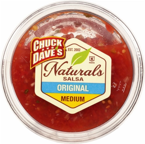 Chuck and Dave's Original Medium Salsa 16 oz Perspective: top
