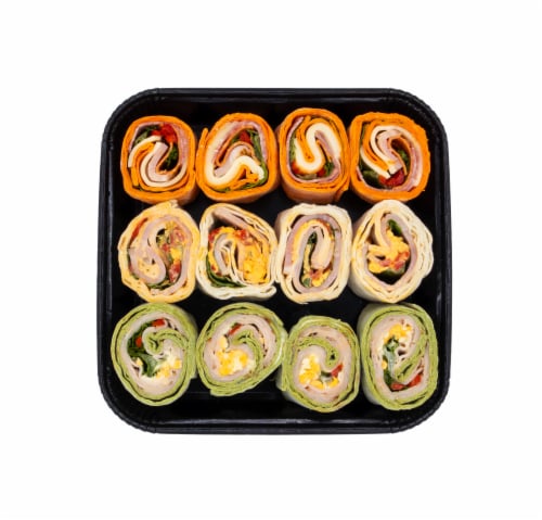 Pinwheel Trio Party Platter Perspective: top