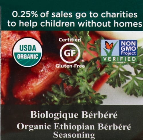 Spicely® Organics Ethiopian Berbere Seasoning Perspective: top