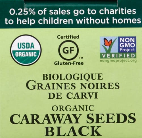 Spicely Organics Black Caraway Seeds Perspective: top