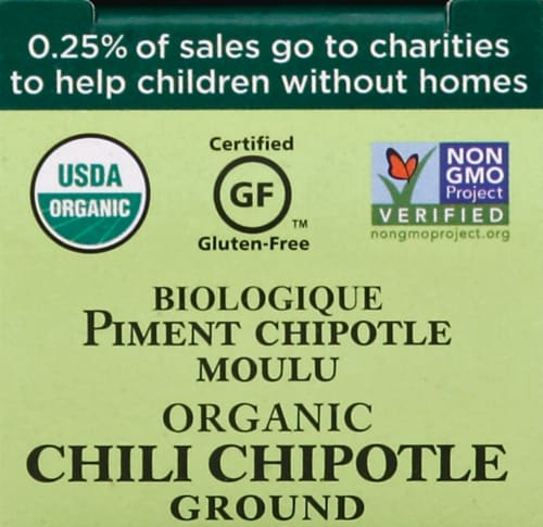 Spicely Organics Ground Chipotle Chili Perspective: top