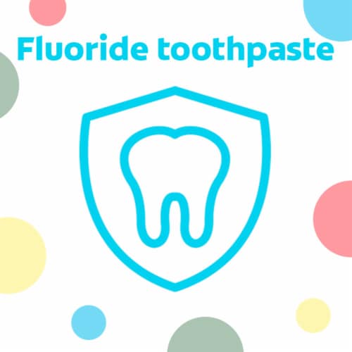 Colgate Bluey Kids Toothpaste for Kids with Bubble Fruit Flavor Perspective: top