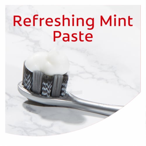 Colgate Optic White Renewal Teeth Whitening Brilliant Shine Toothpaste Perspective: top