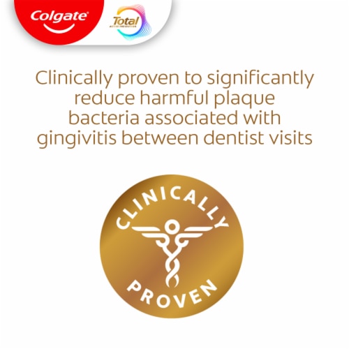 Colgate Total Plaque Pro Release Whitening Toothpaste Pack Perspective: top