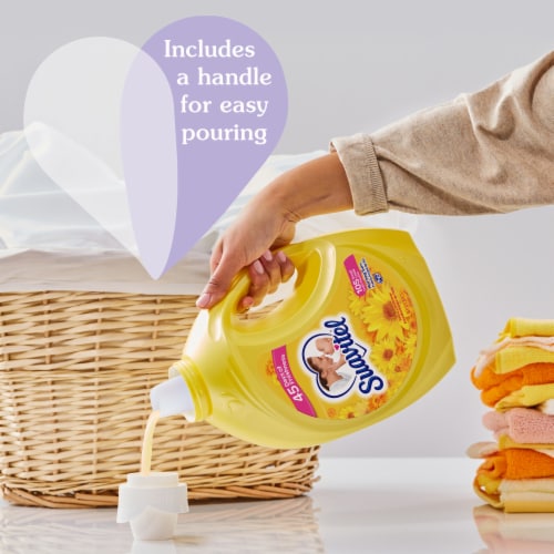 Suavitel Liquid Fabric Conditioner Laundry Fabric Softener Morning Sun Scent Perspective: top