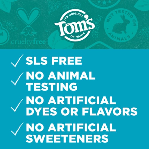Tom’s of Maine Botanically Bright Toothpaste Fluoride Free in Peppermint Perspective: top