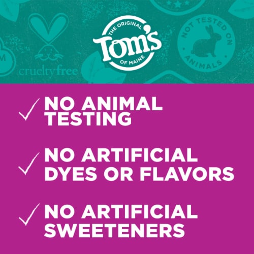 Tom’s of Maine Toothpaste Value Pack Fluoride Free with Antiplaque & Whitening Perspective: top