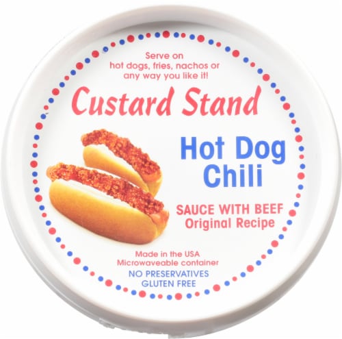 Custard Stand Original All Beef Hot Dog Chili Perspective: top