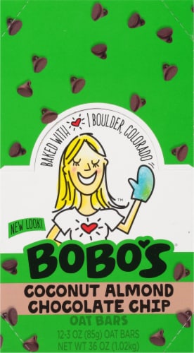 Bobo's® Coconut Almond Chocolate Chip Gluten Free Oat Bars Perspective: top