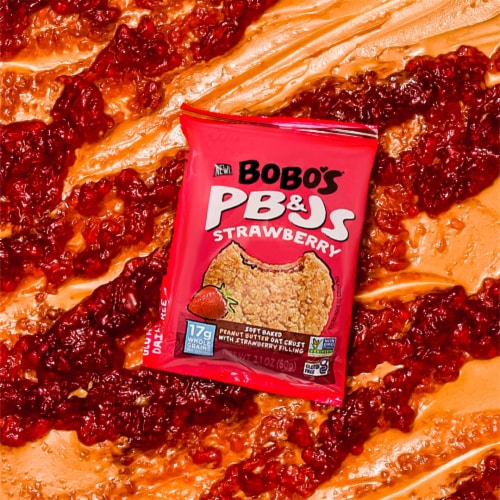 Bobo's® Strawberry Peanut Butter & Jelly Oat Snack Perspective: top