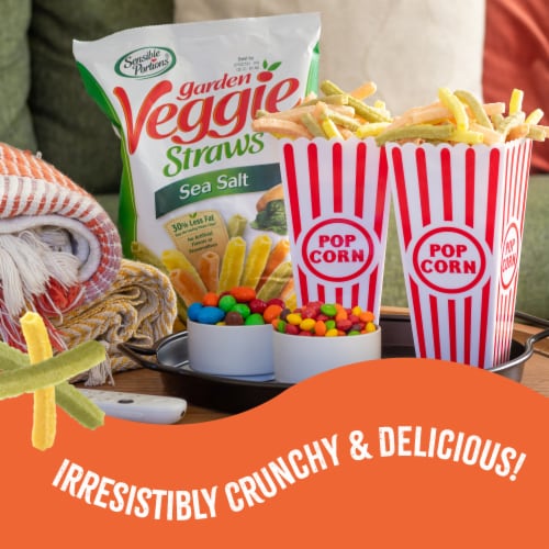 Sensible Portions® Veggie Straws™, Gluten-Free – Sea Salt Flavor Perspective: top