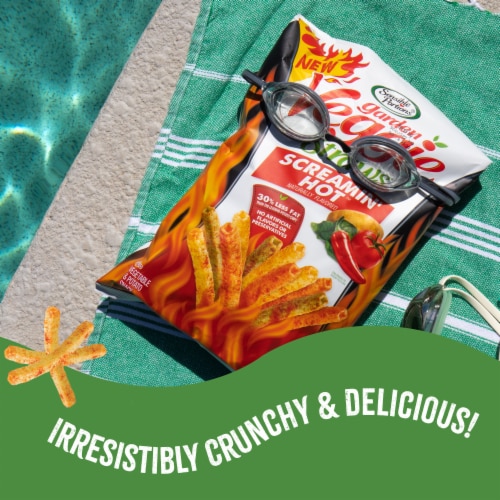 Sensible Portions® Veggie Straws™, Gluten-Free – Screamin' Hot Flavor Perspective: top
