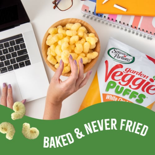 Sensible Portions® Veggie Puffs™, Gluten-Free – White Cheddar Perspective: top