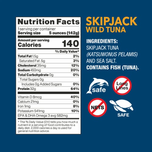 Wild Planet Skipjack Wild Tuna Perspective: top