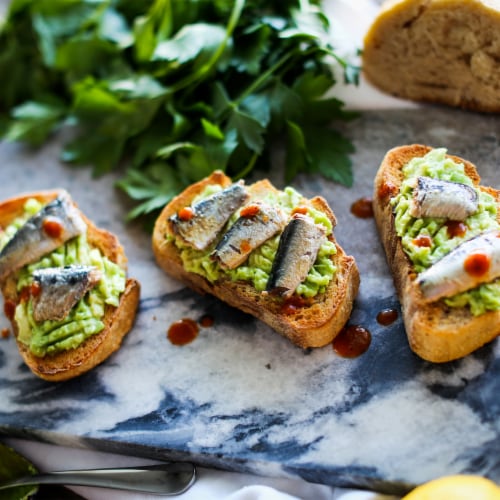 Wild Planet Wild Sardines in Extra Virgin Olive Oil with Lemon Lightly Smoked Perspective: top