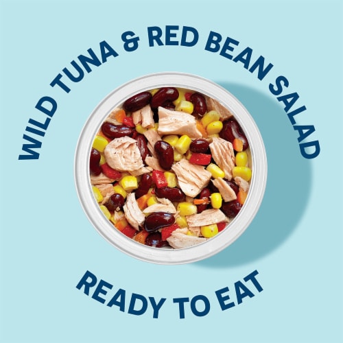 Wild Planet Ready to Eat Tuna Bean & Corn Salad Bowl Perspective: top