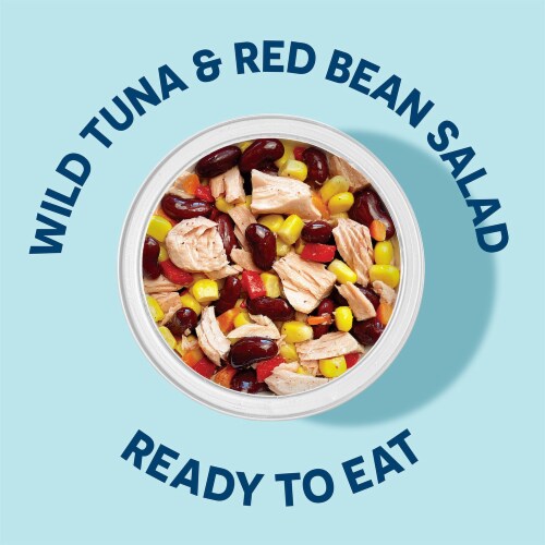 Wild Planet Ready to Eat Tuna Bean & Corn Salad Bowl Perspective: top
