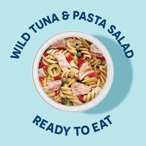 Wild Planet Ready to Eat Tuna Pasta Salad Bowl Perspective: top