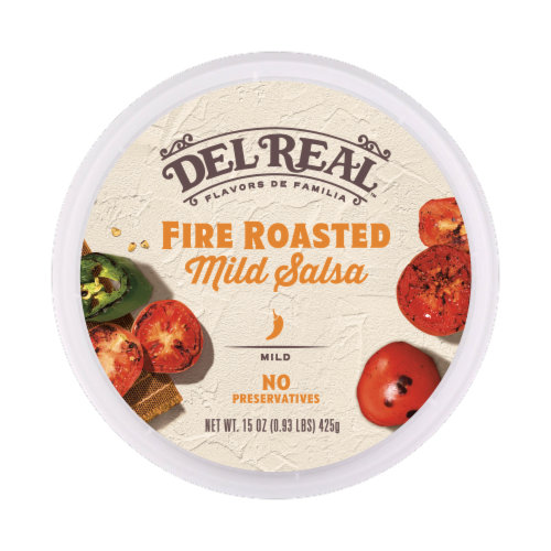 Del Real® Fire Roasted Mild Salsa Perspective: top