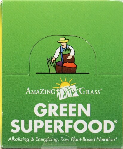 Amazing Grass Lemon-Lime Green Superfood Energy Powder Perspective: top