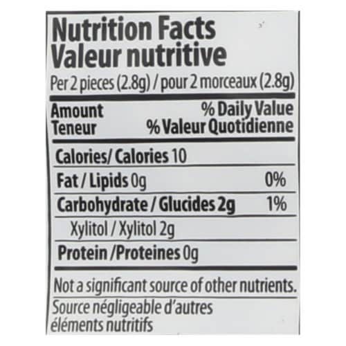 PUR® Gum Aspartame Free Wintergreen Chewing Gum Perspective: top