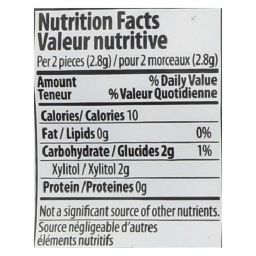 PUR® Gum Aspartame Free Wintergreen Chewing Gum Perspective: top