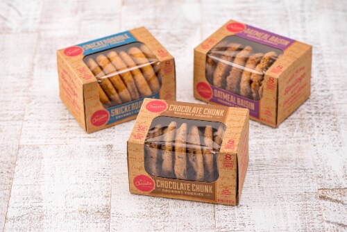 Christie Cookie Co. Chocolate Chunk Cookies, Great for Gifting, 8 Pack Perspective: top