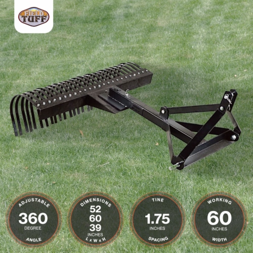 Landscape Yard Rake Attachment