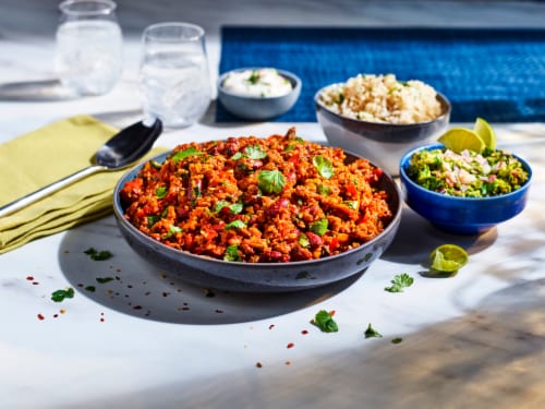 Quorn™ Meatless Grounds Frozen Meal Perspective: top