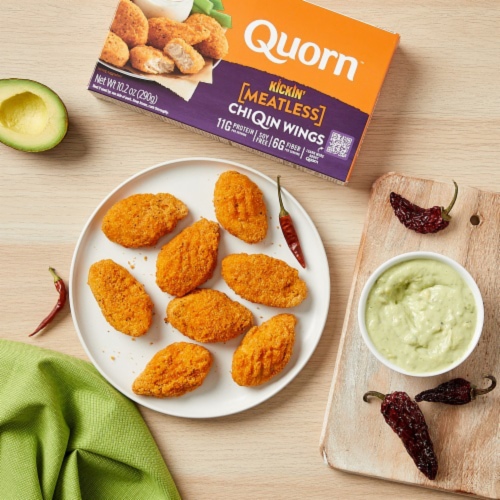 Quorn™ Kickin' Meatless ChiQin Wings Perspective: top