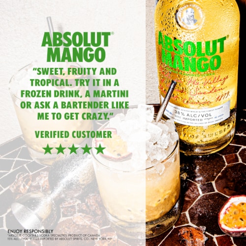 Absolut Mango Flavored Vodka Perspective: top