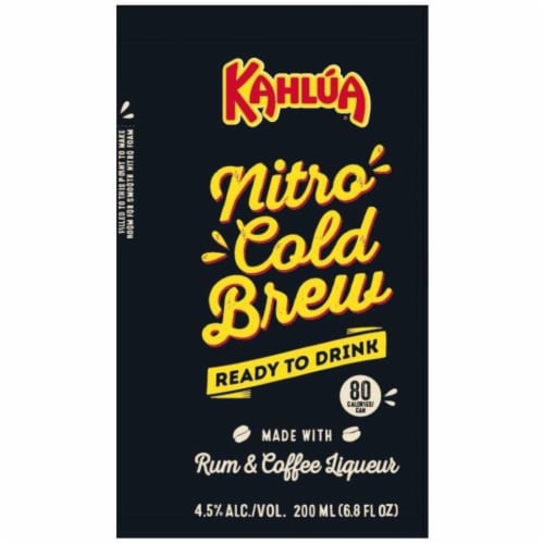 Kahlua Nitro Cold Brew Coffee Cocktail Perspective: top